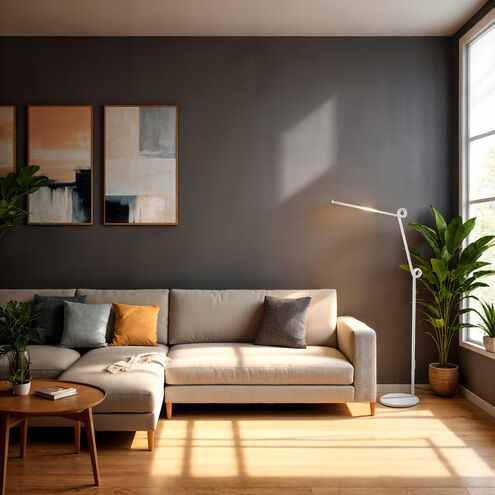 Knot 45.5 inch 10.00 watt White Floor Lamp Portable Light